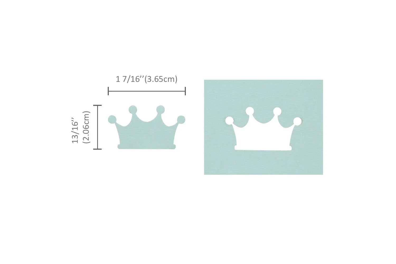 1.5 inch Crown Lever Action Craft Punch for Paper Crafting Scrapbooking