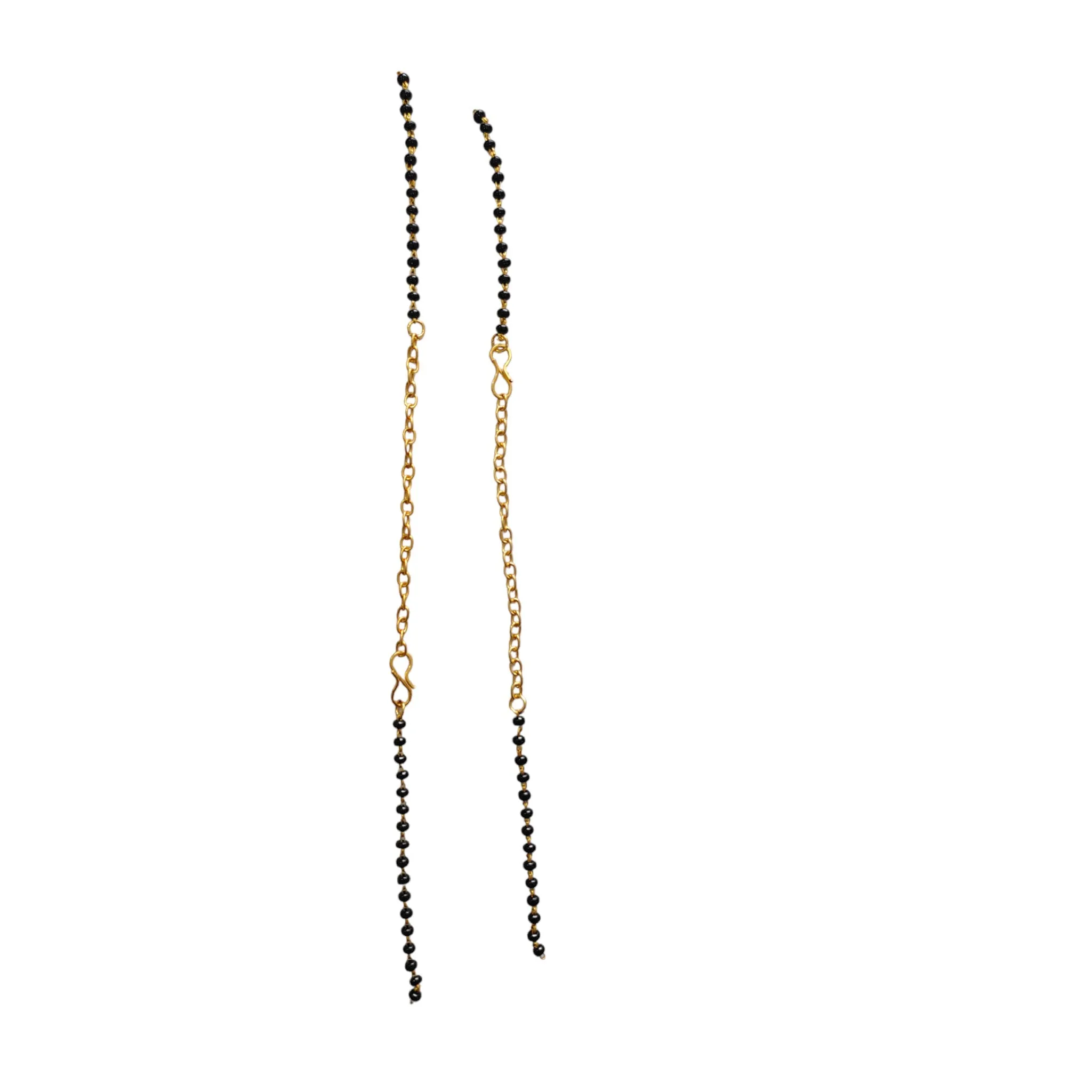 ✨20Pcs Black Bead Metal Bracelet Chain 19cm - Perfect for Craft/Decor🎨 #Crafting #Jewelry