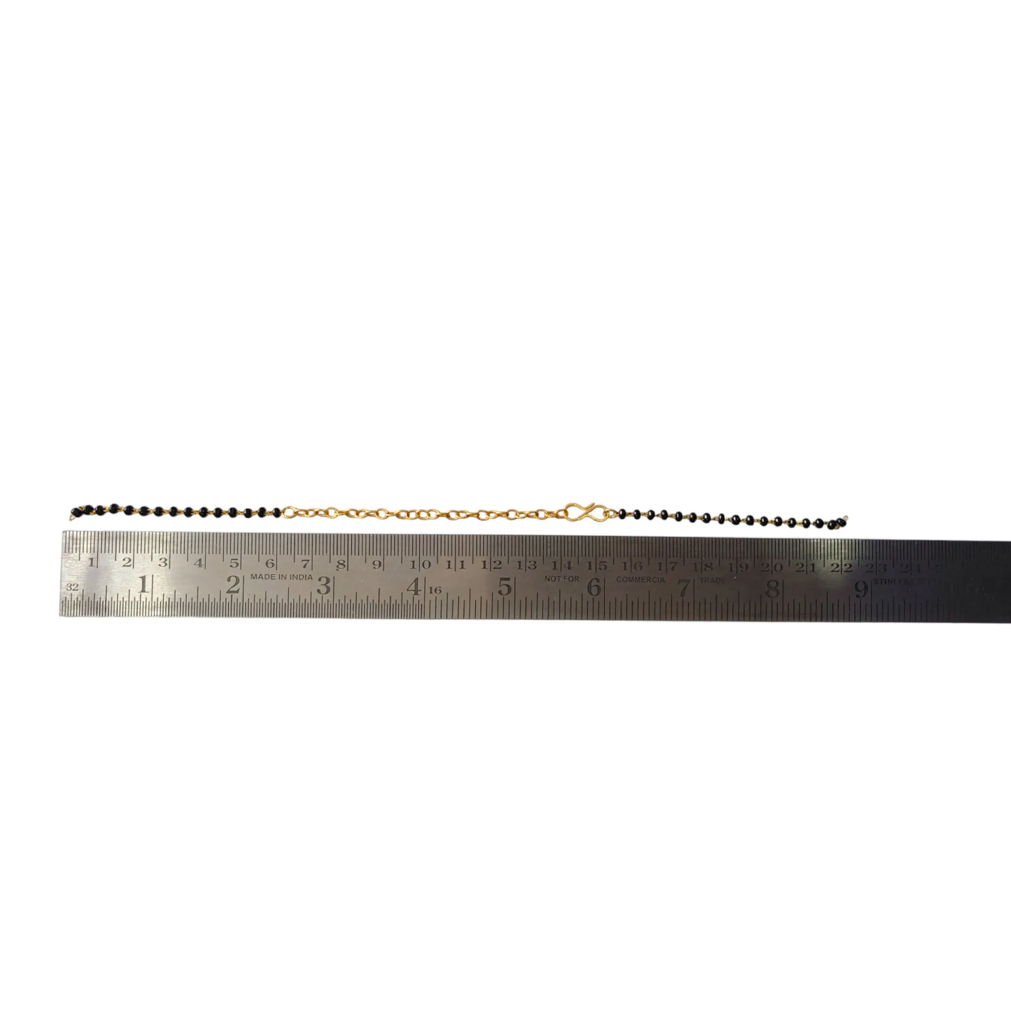 ✨20Pcs Black Bead Metal Bracelet Chain 19cm - Perfect for Craft/Decor🎨 #Crafting #Jewelry
