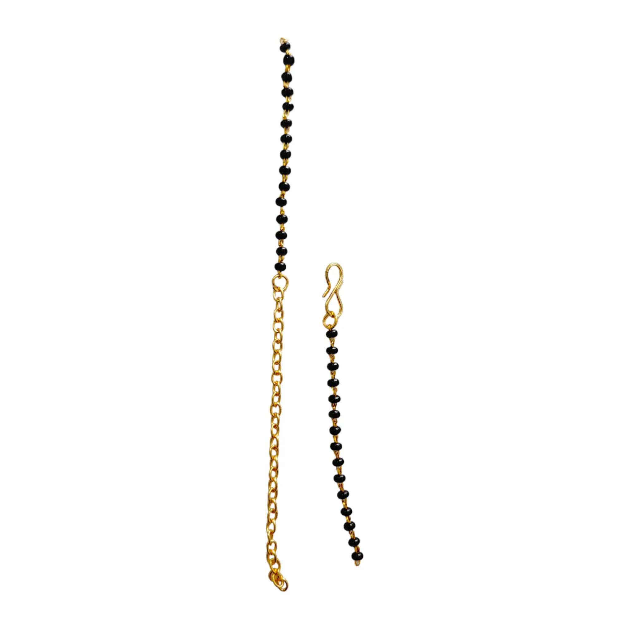 ✨20Pcs Black Bead Metal Bracelet Chain 19cm - Perfect for Craft/Decor🎨 #Crafting #Jewelry