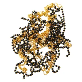 ✨20Pcs Black Bead Metal Bracelet Chain 19cm - Perfect for Craft/Decor🎨 #Crafting #Jewelry