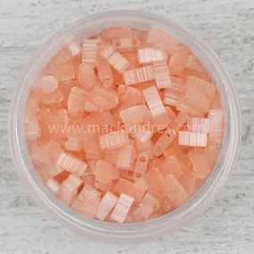 2556 HALF TILA - Coral Tila Beads from Miyuki