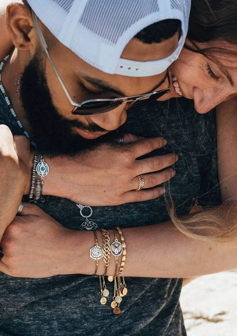 Air & Anchor | Strong AF Black Lion Adjustable Chain Bracelet