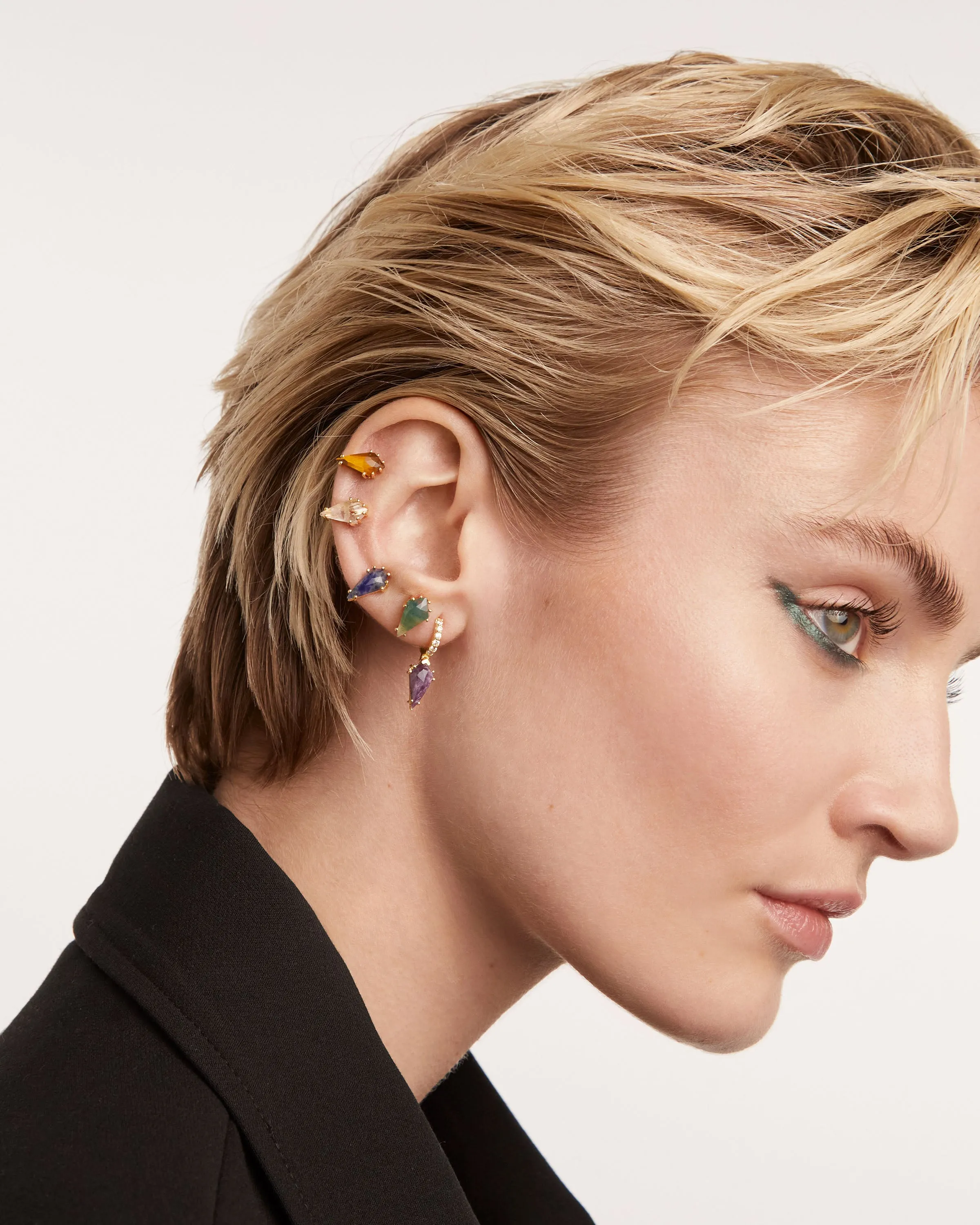 Akiro Tiger Eye Single Earring