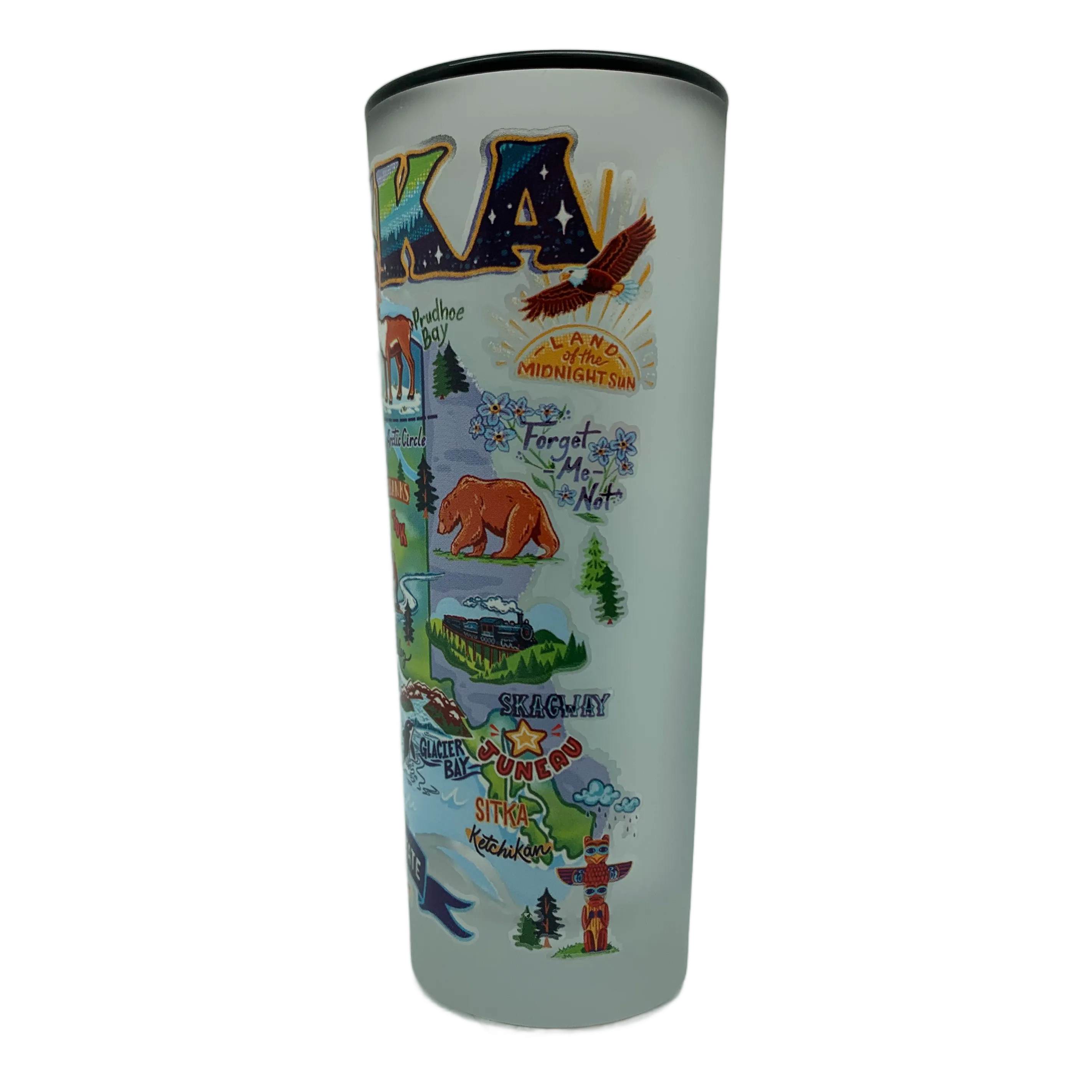 Alaska Icon Map Shooter Shot Glass