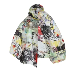 Asian butterfly scarf