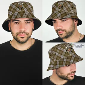 Baillie Dress Tartan Bucket Hat with Family Crest