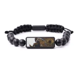 Bead Wood Resin Bracelet - Billye (Black & White, 579649)