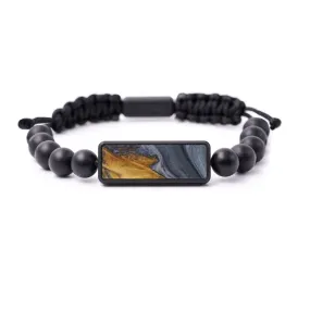 Bead Wood Resin Bracelet - Indiana (Dark Blue, 580313)