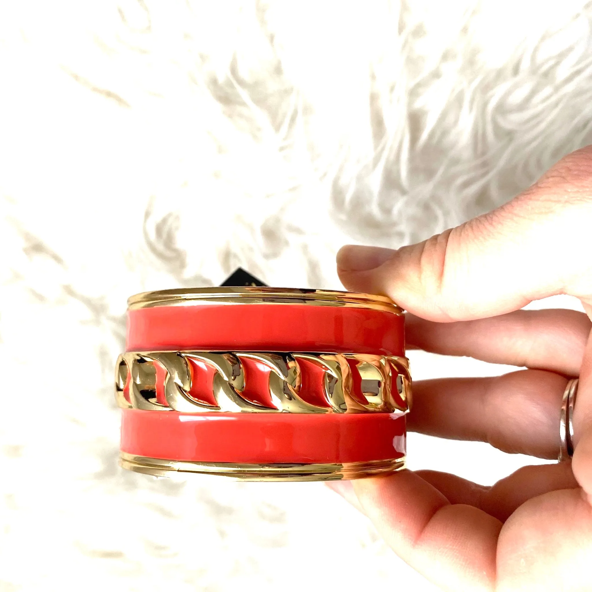 Birch Hill Coral and Gold Bracelet NWT
