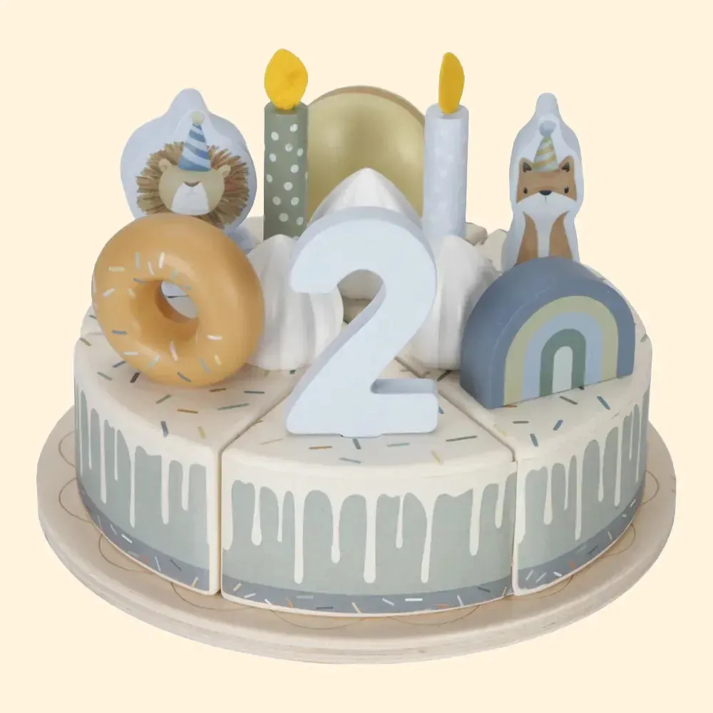 Birthday Cake and Crown Bundle - Blue