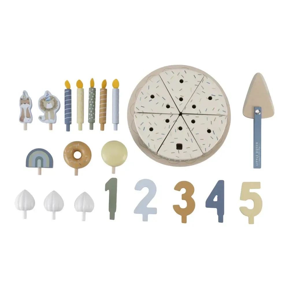 Birthday Cake and Crown Bundle - Blue