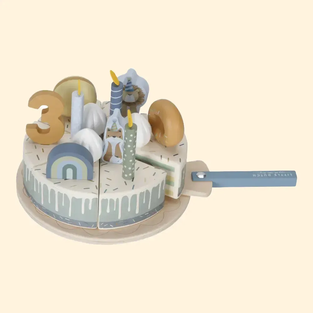 Birthday Cake and Crown Bundle - Blue