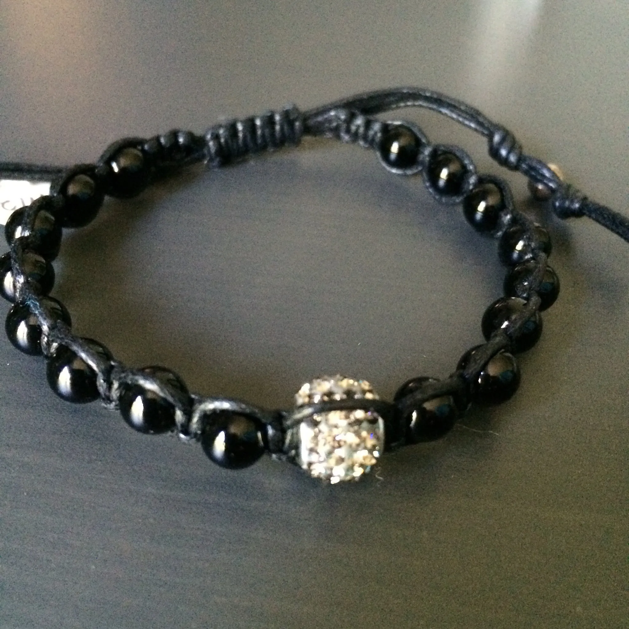 Black Onyx Braided Bracelet