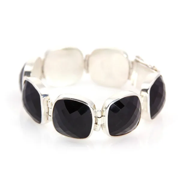 Bracelet - Link Black Onyx Sterling Silver - Signature Collection