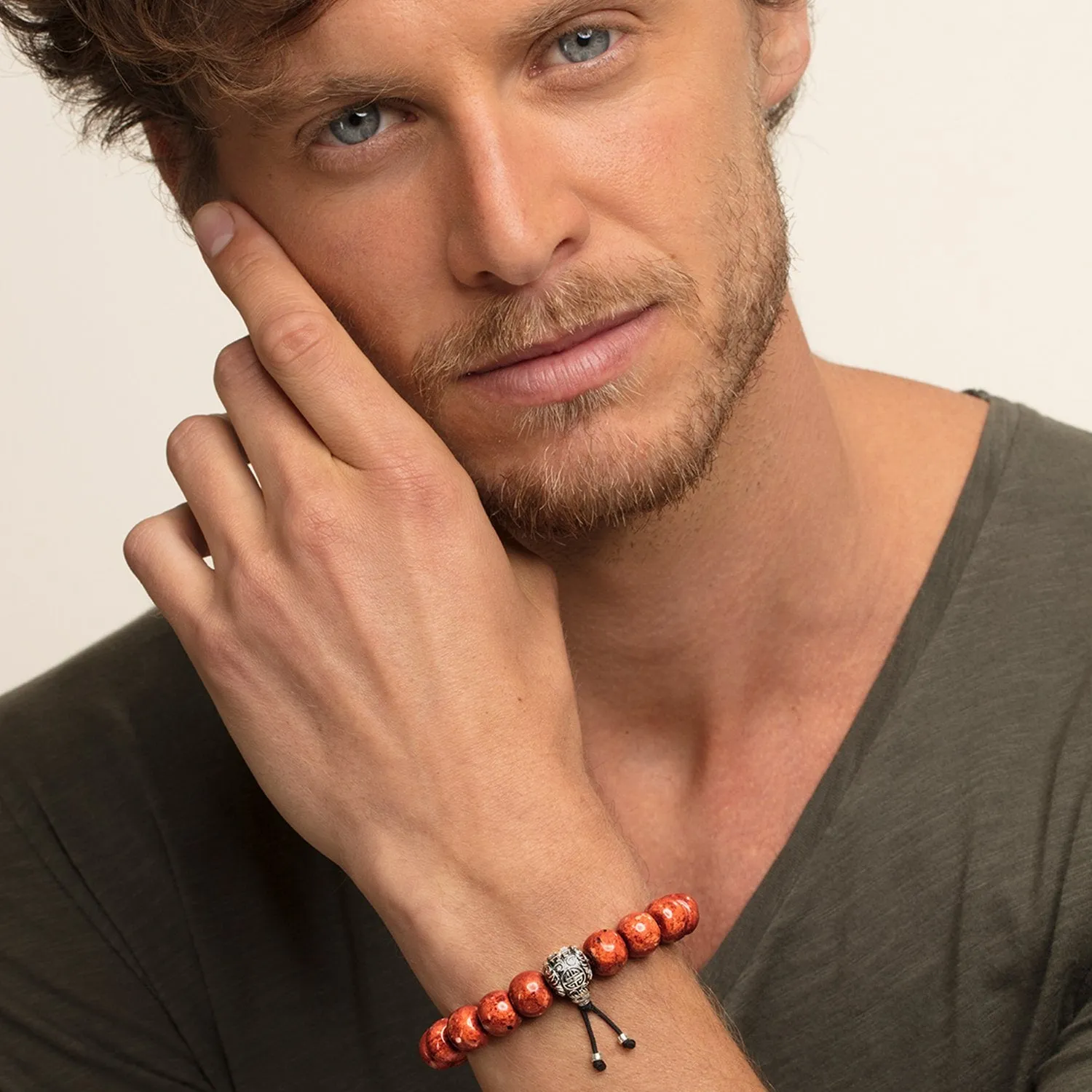 Bracelet "Power Bracelet Ethnic Red"
