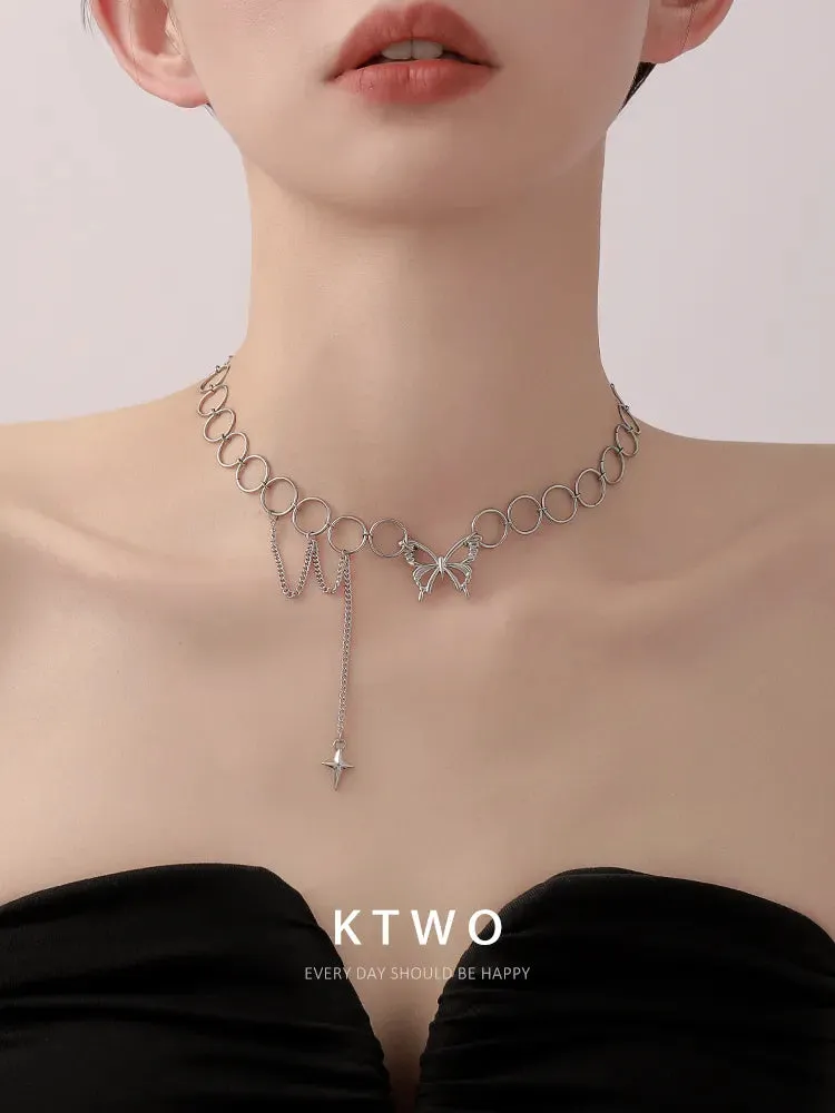 Butterfly  neck choker