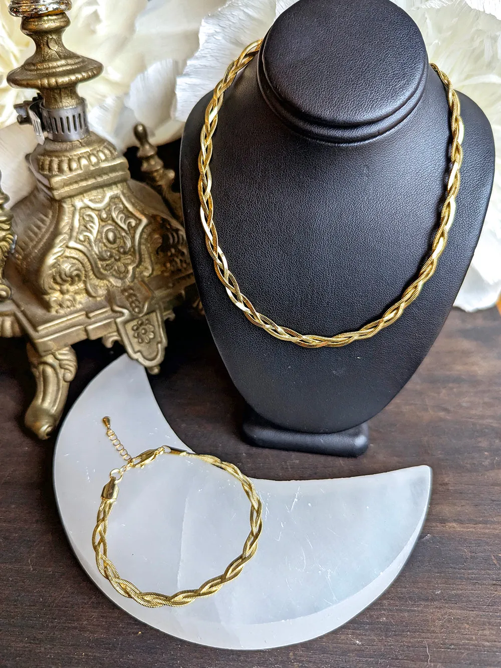 Chain Bracelet   Necklace Gift Set