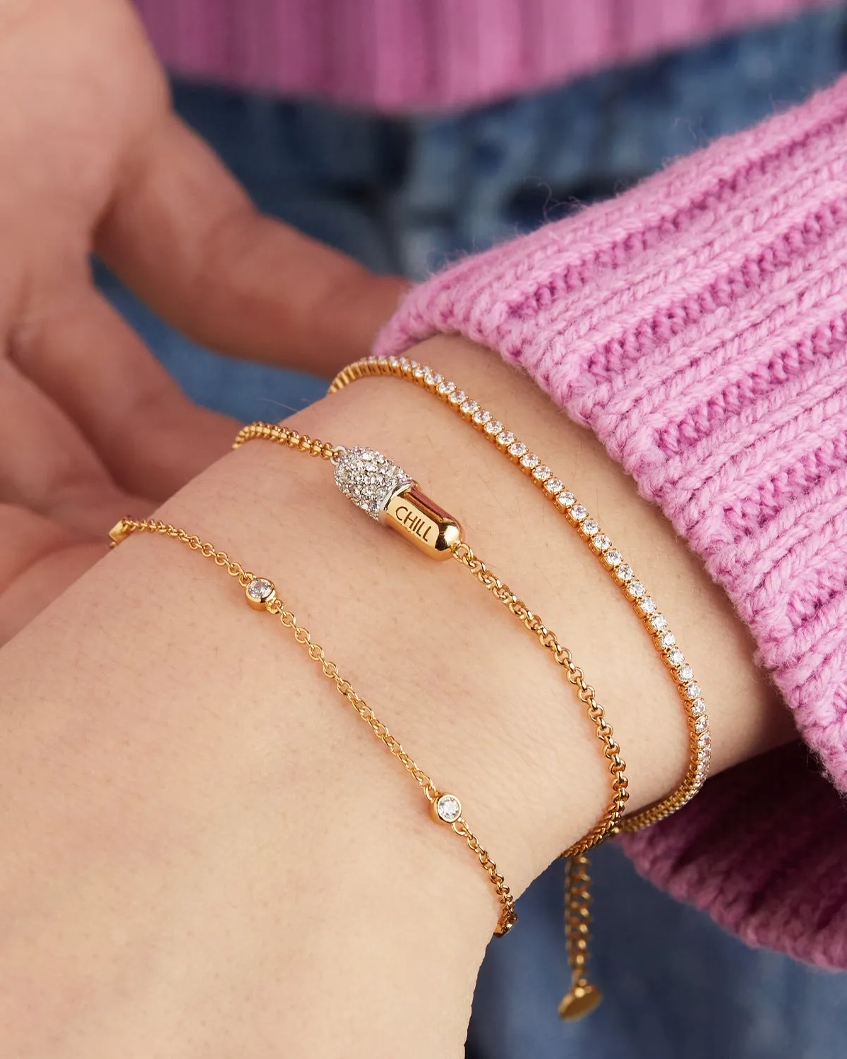 Chill Pill Pavé Bracelet
