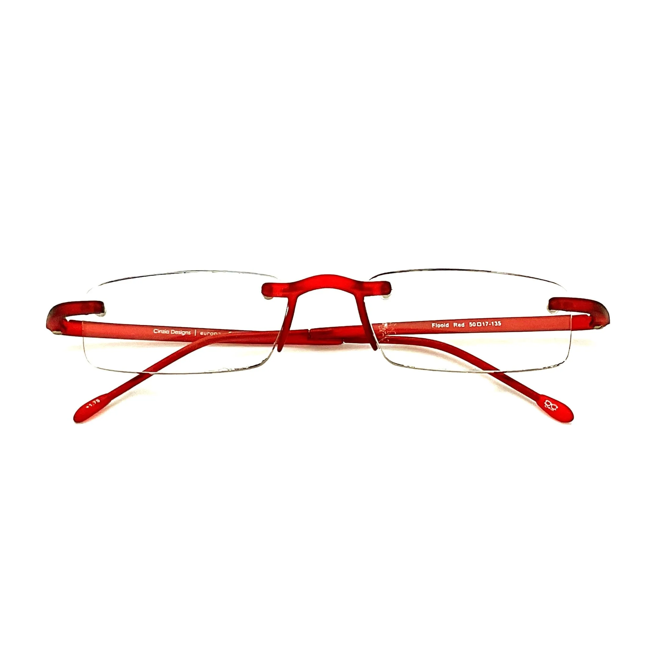 Cinzia Flooid Frameless Reading Glasses with Case