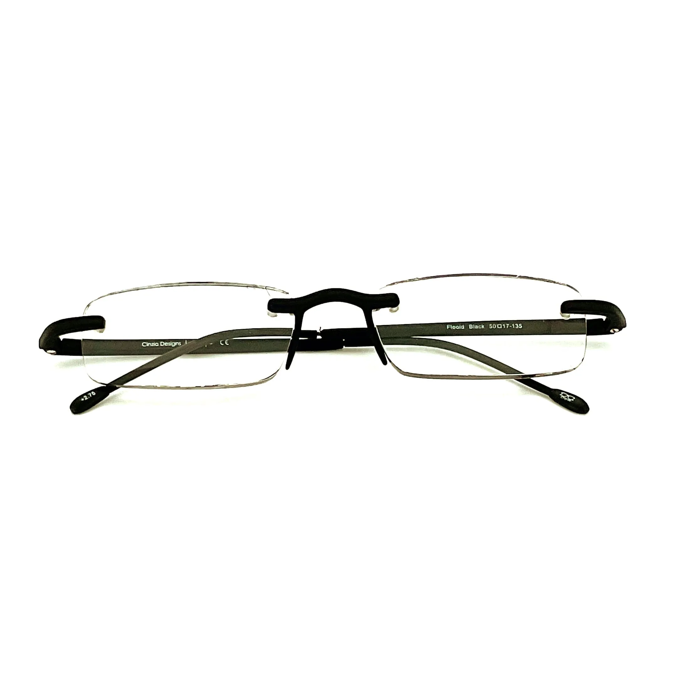 Cinzia Flooid Frameless Reading Glasses with Case