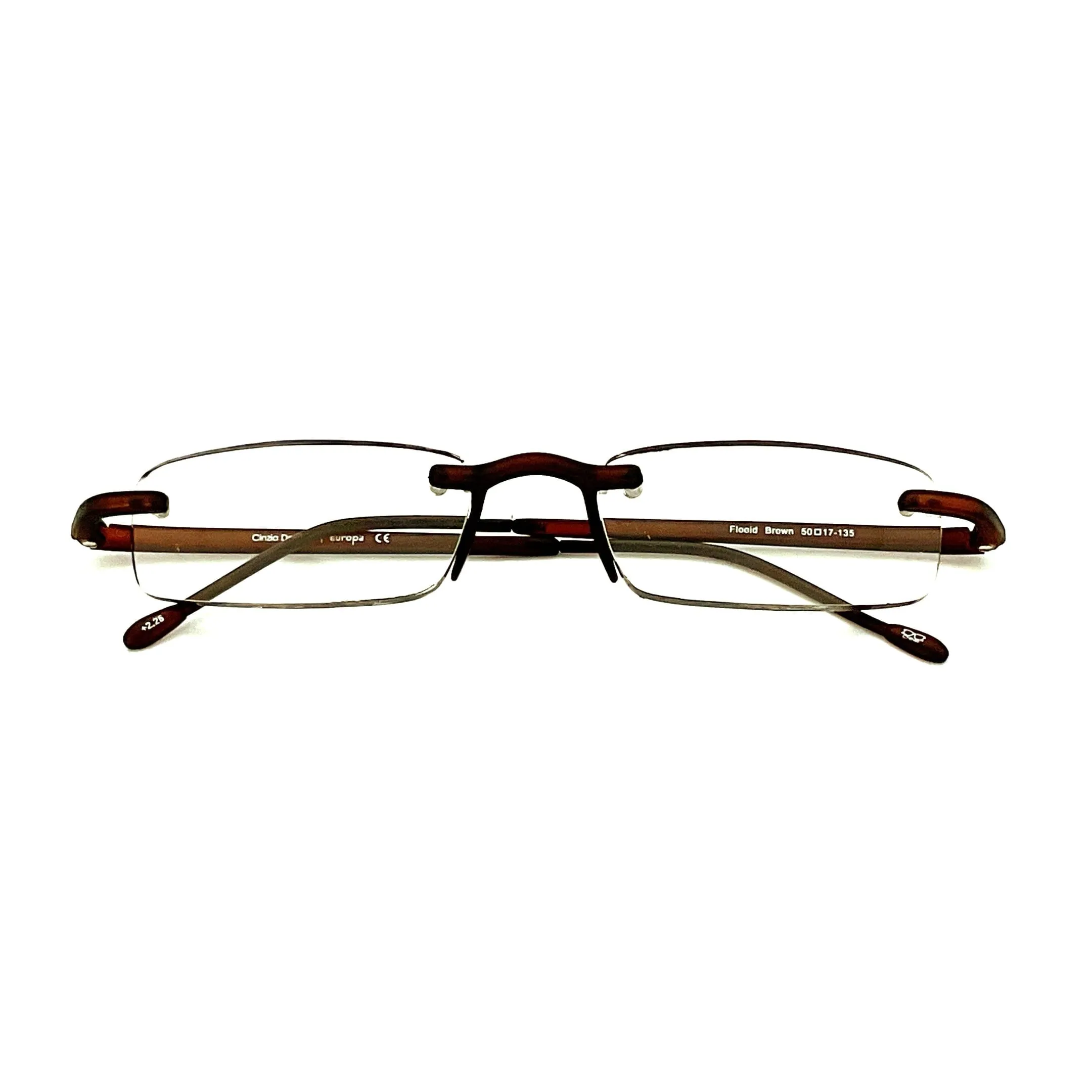 Cinzia Flooid Frameless Reading Glasses with Case