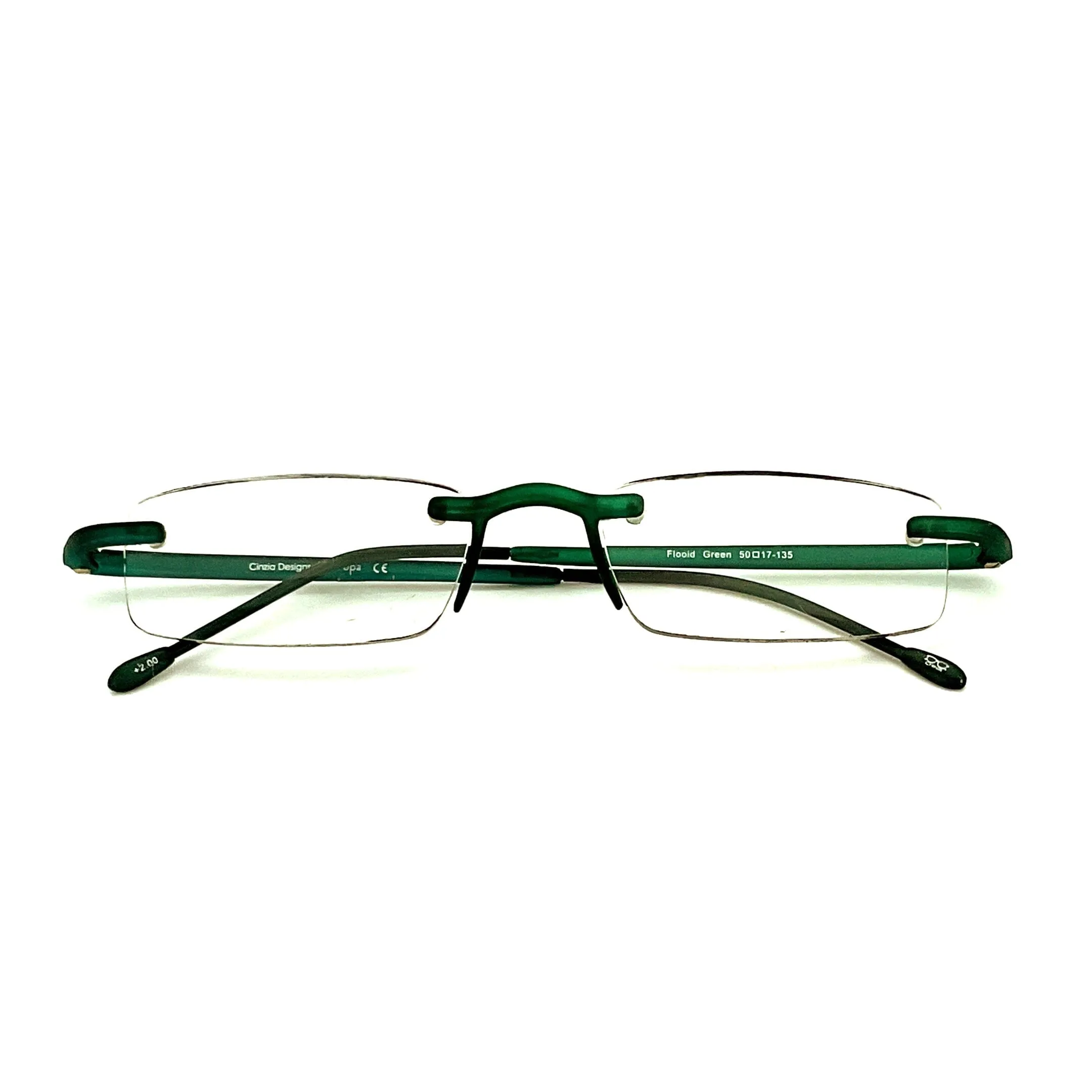 Cinzia Flooid Frameless Reading Glasses with Case