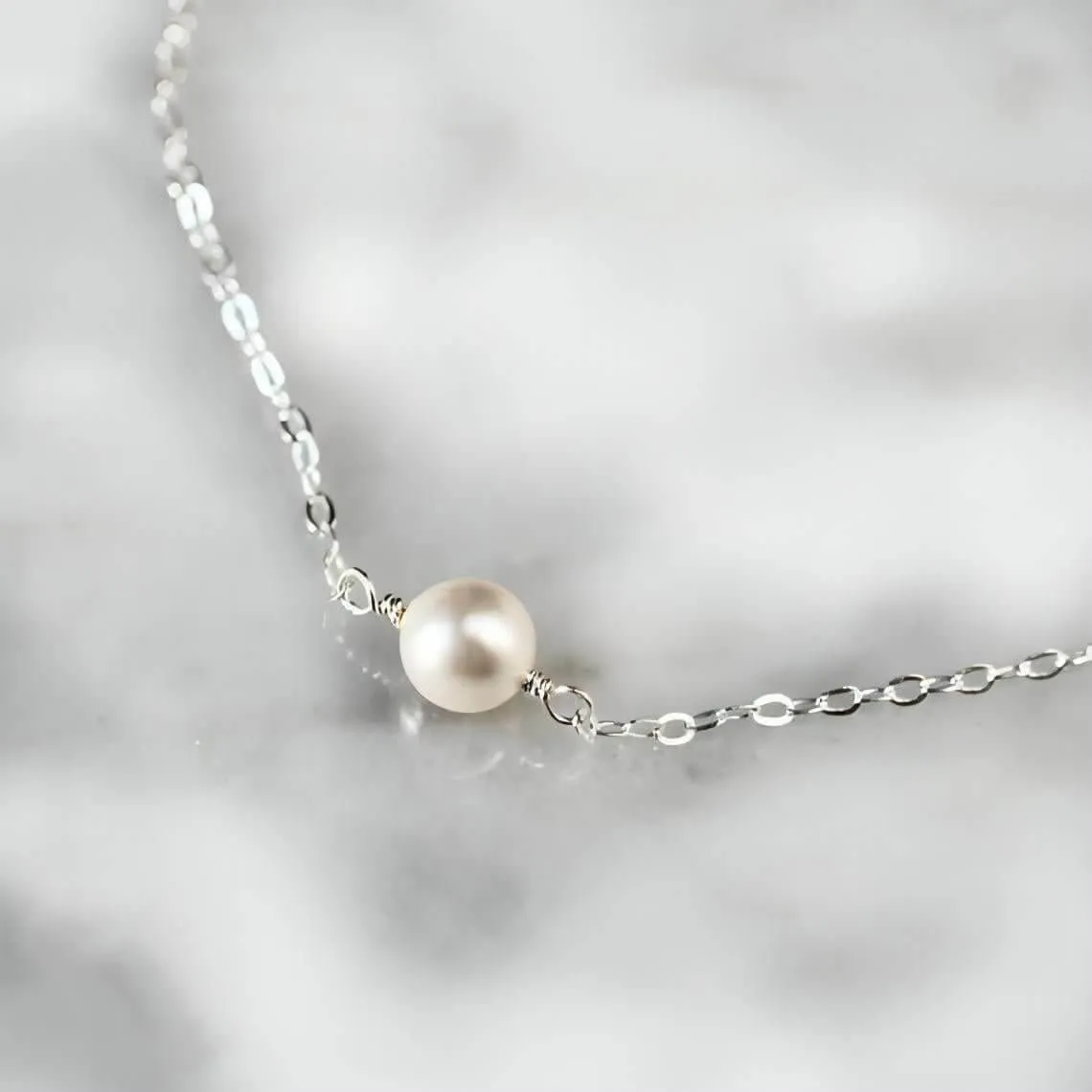 Claire Pearl Choker Necklace