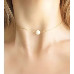 Claire Pearl Choker Necklace