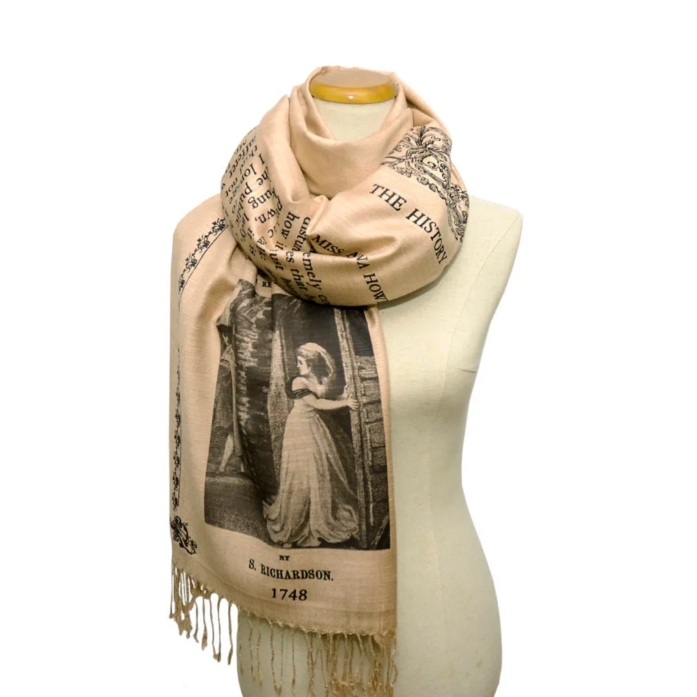 Clarissa, or, the History of a Young Lady by  Samuel Richardson Shawl Scarf Wrap