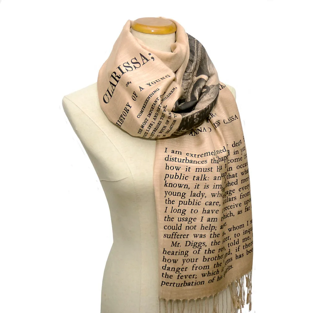 Clarissa, or, the History of a Young Lady by  Samuel Richardson Shawl Scarf Wrap
