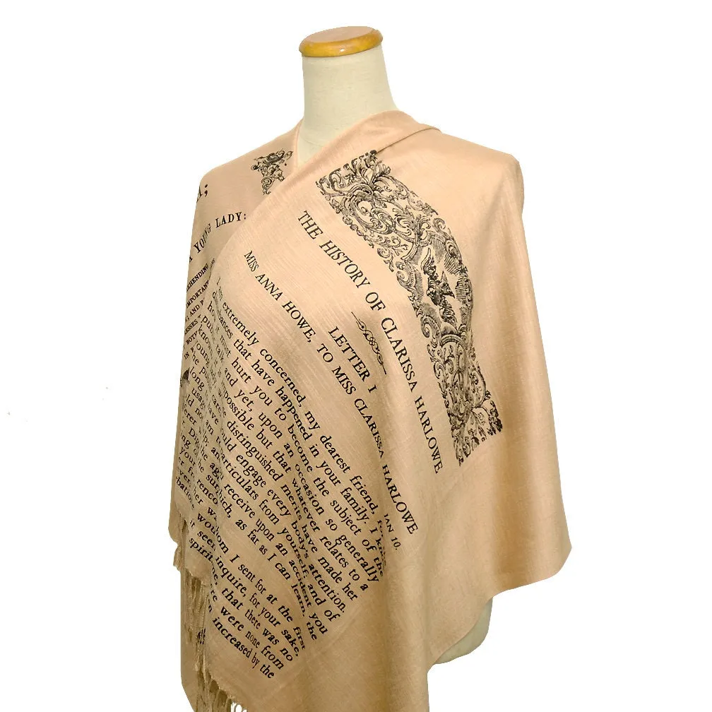 Clarissa, or, the History of a Young Lady by  Samuel Richardson Shawl Scarf Wrap