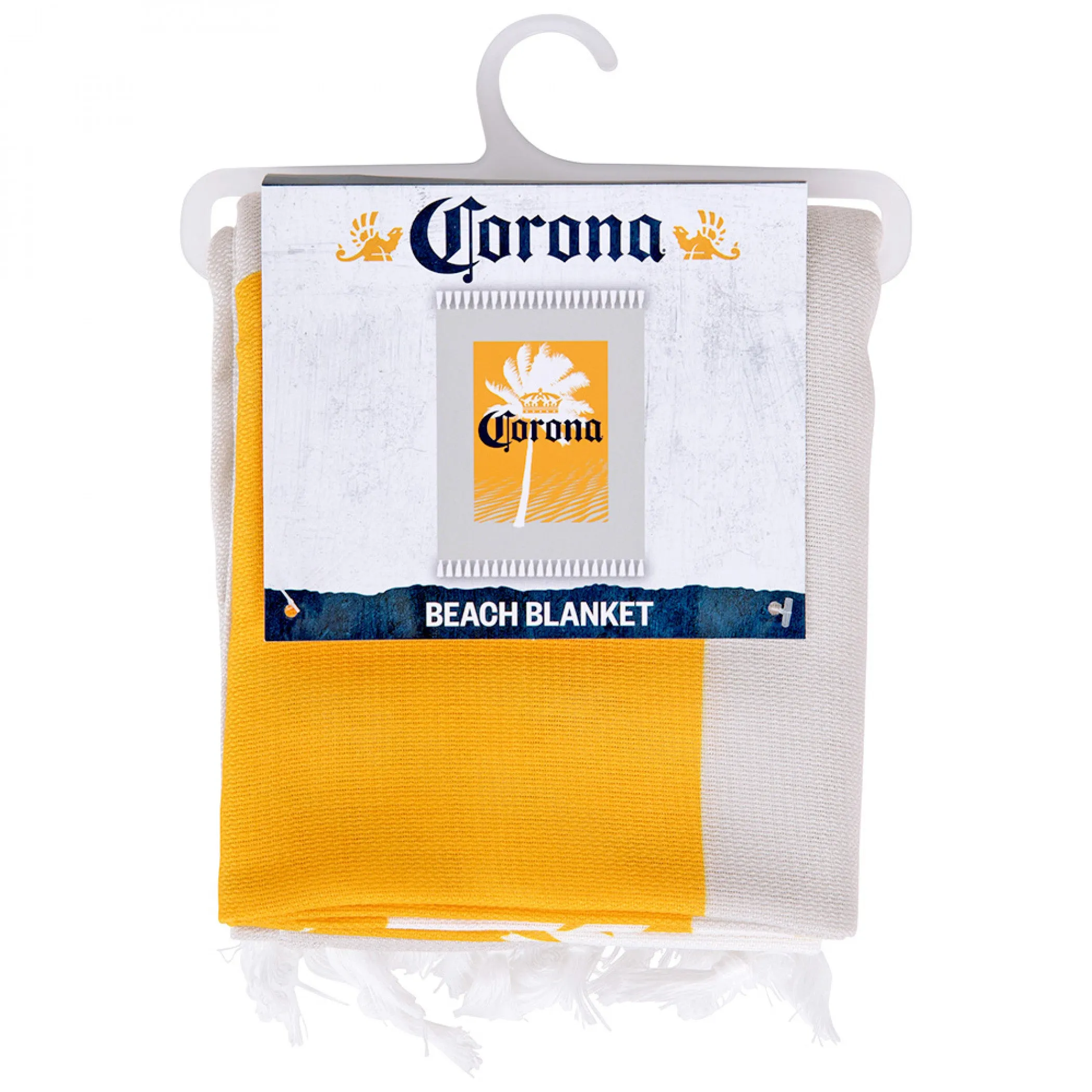 Corona Extra Crown Tree Tropical 50"x60" Beach Throw with Tassels