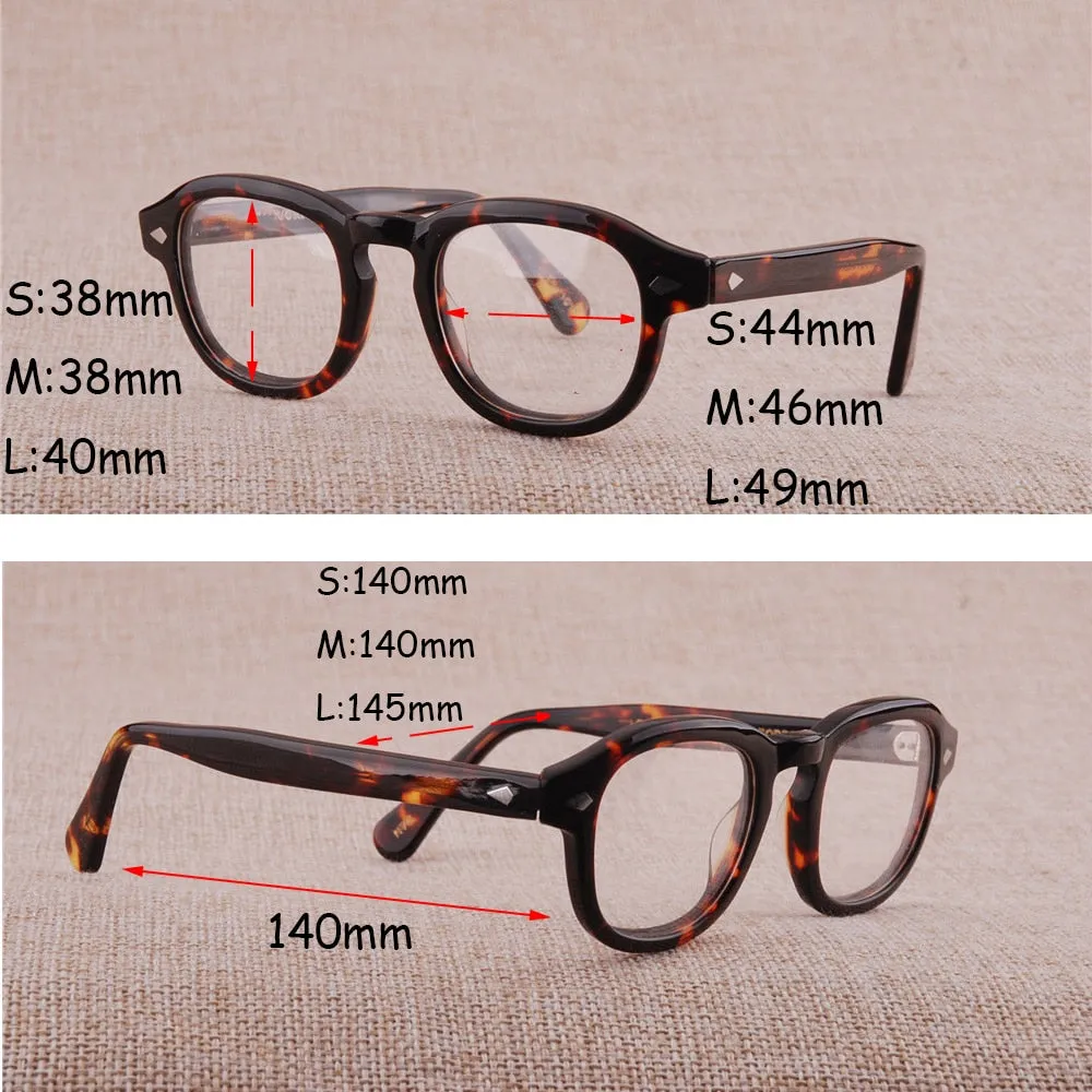Cubojue Unisex Full Rim Square Kahki Acetate Myopic Reading Glasses 3844