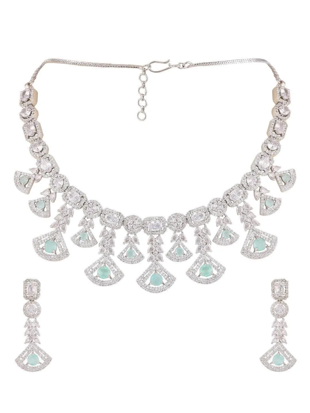 Dazzling Ad Stone Necklace Set