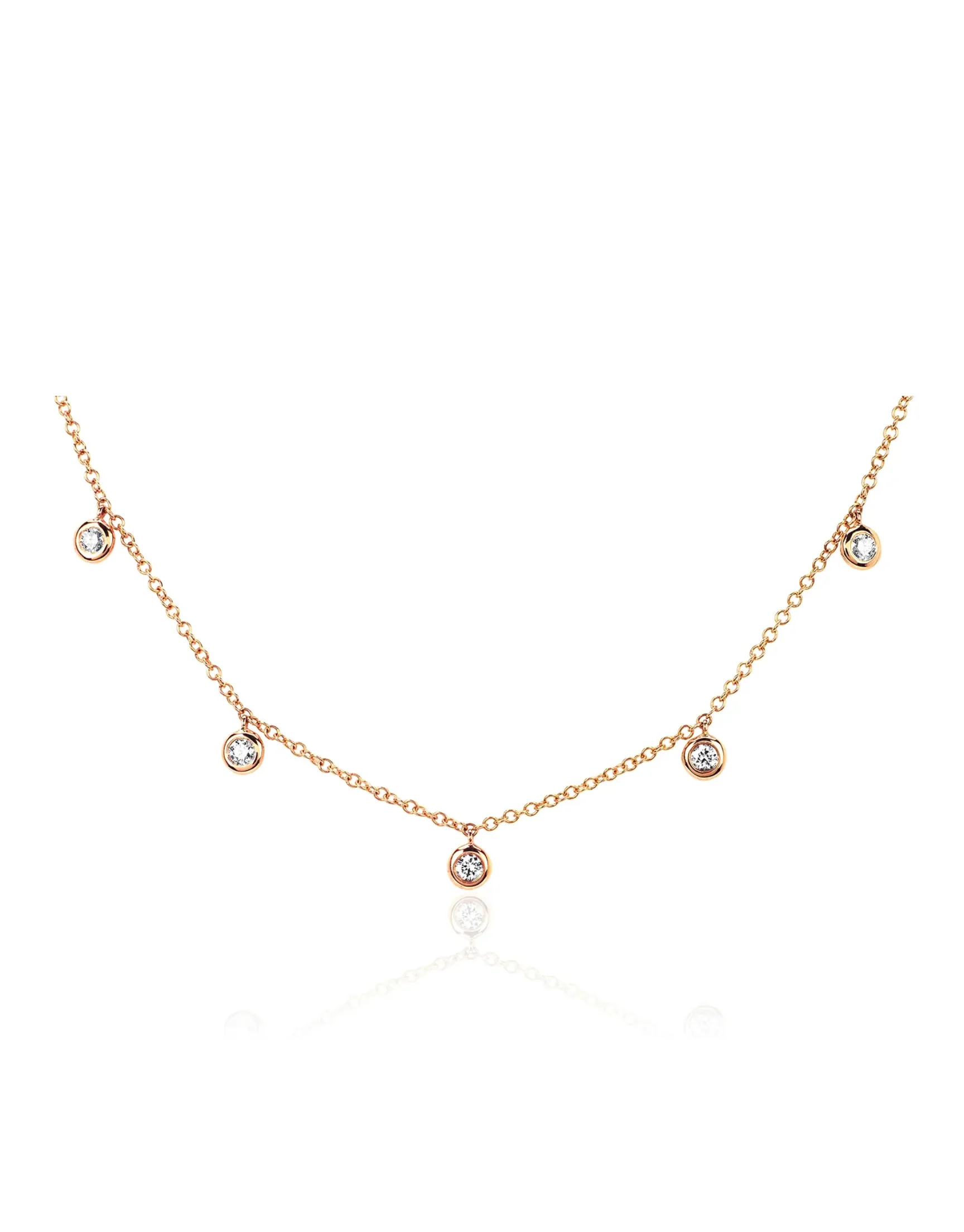 Diamond Bezel Choker Necklace