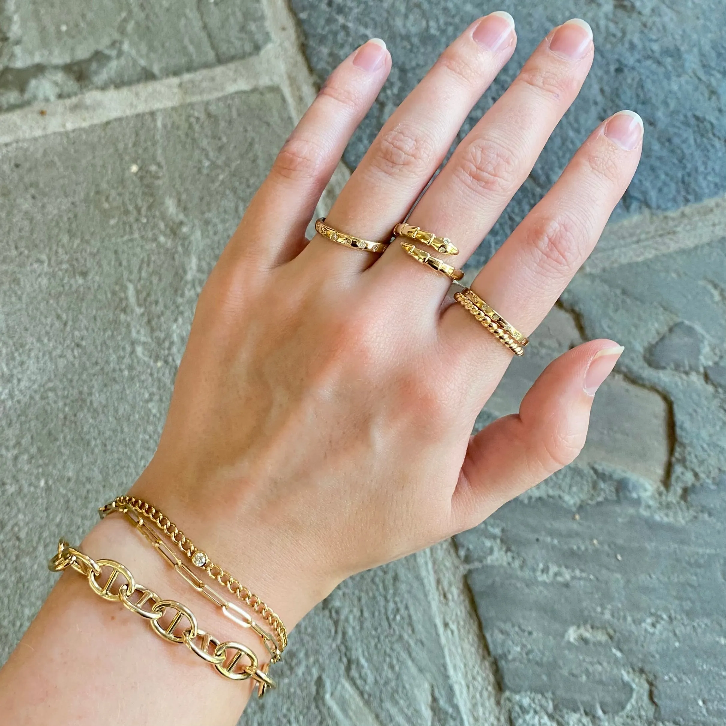 Diamond Curb Chain Bracelet