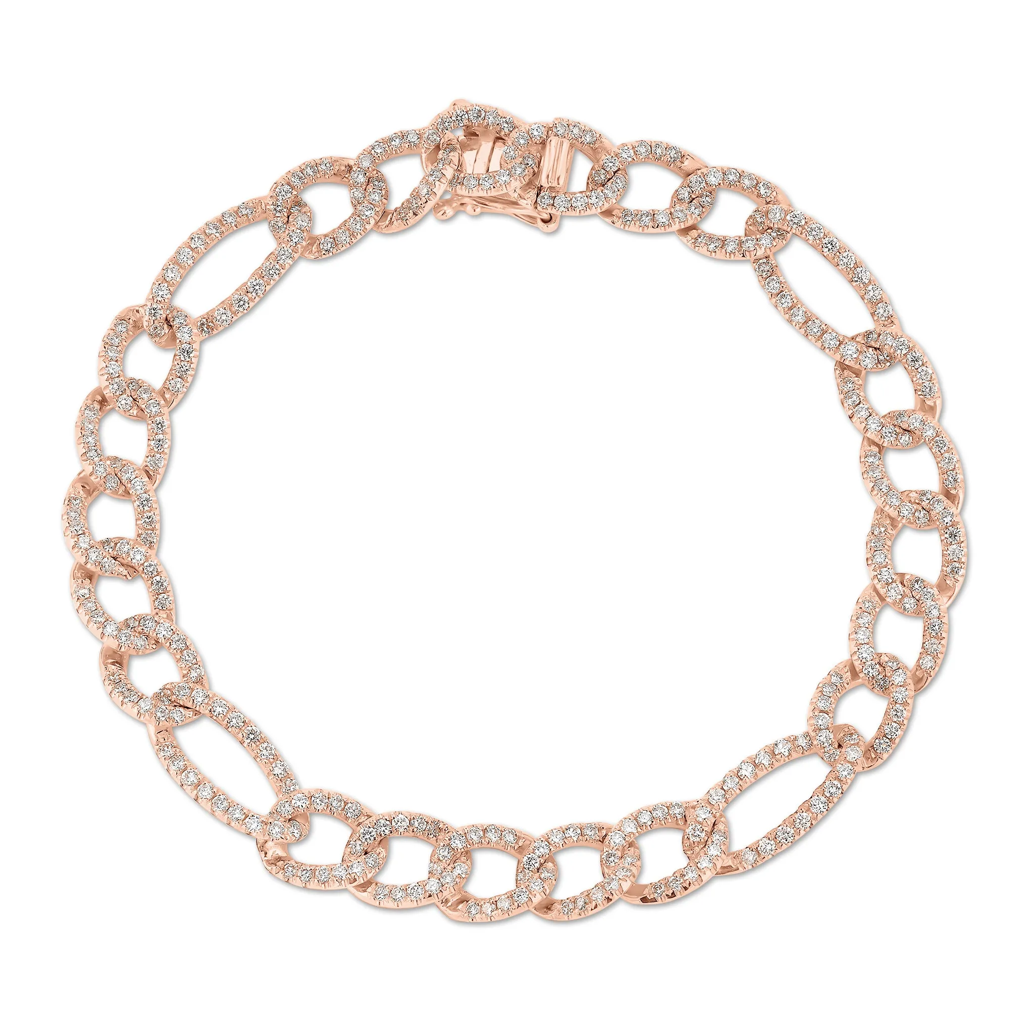 Diamond Figaro Chain Bracelet