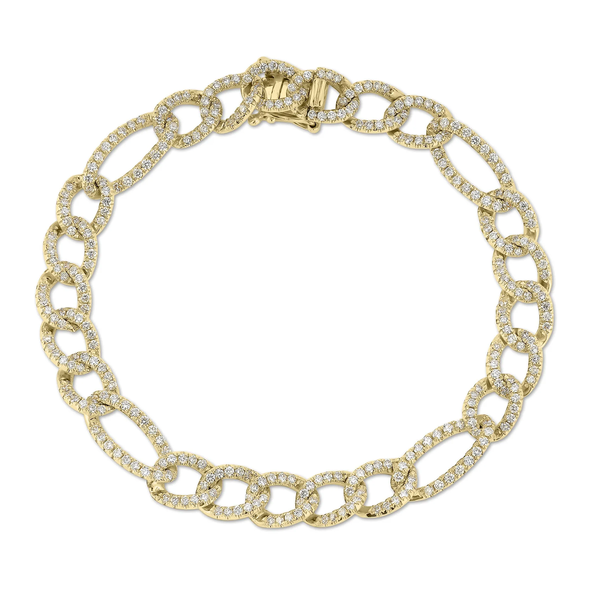 Diamond Figaro Chain Bracelet