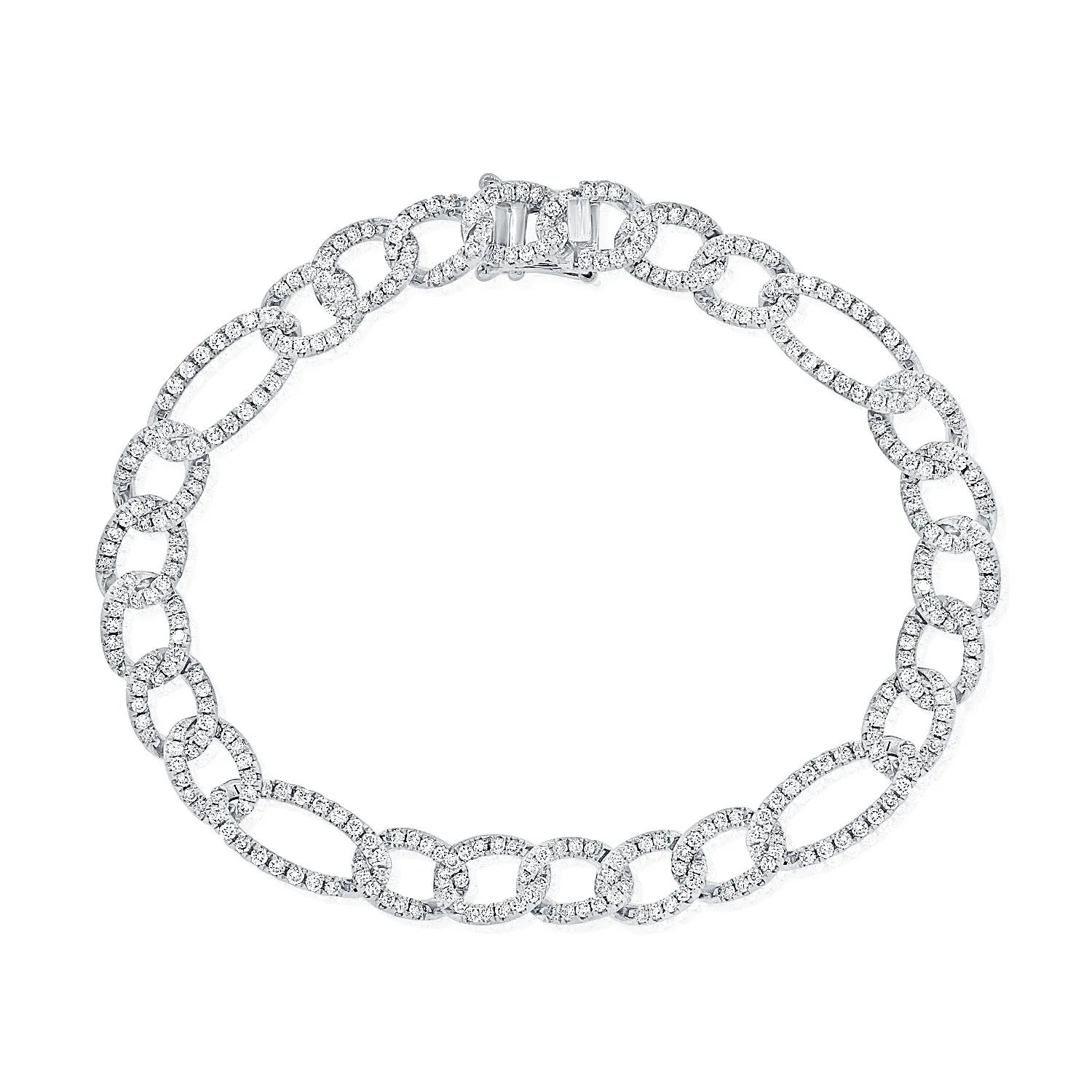 Diamond Figaro Chain Bracelet