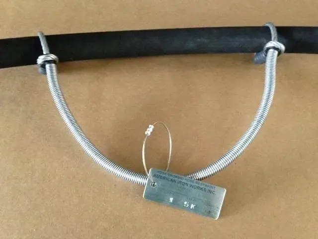 DR - #CC-3/16 AIR HOSE CABLE CHOKER RATED AT 900-8,000 PSI DEPENDING ON HOSE I.D.