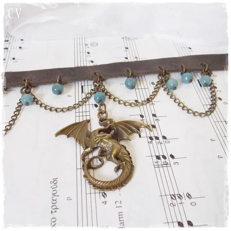 Dragon Leather Choker