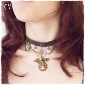 Dragon Leather Choker