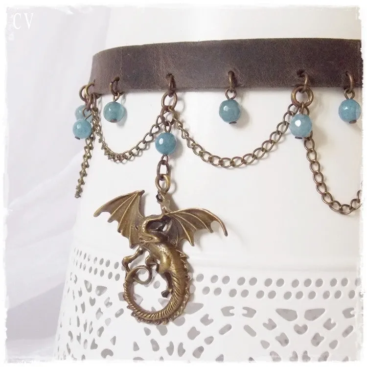 Dragon Leather Choker