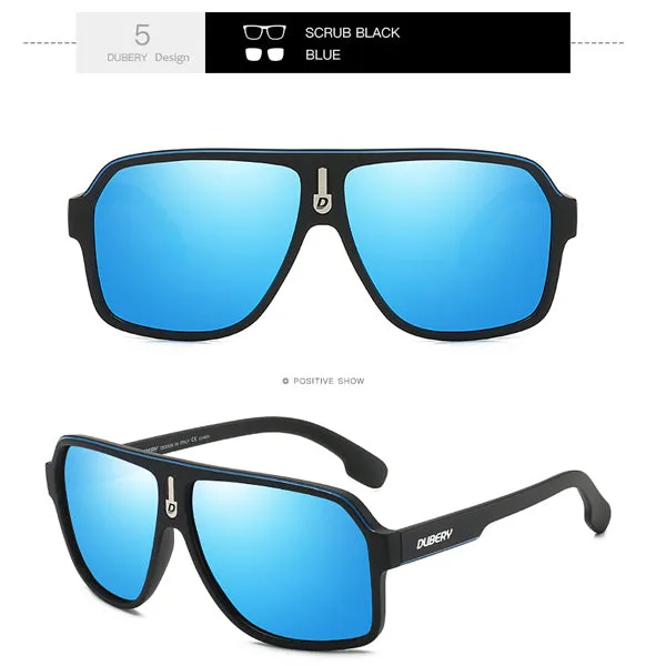 DUBERY Goggle Style Polarized UV400 Sunglasses