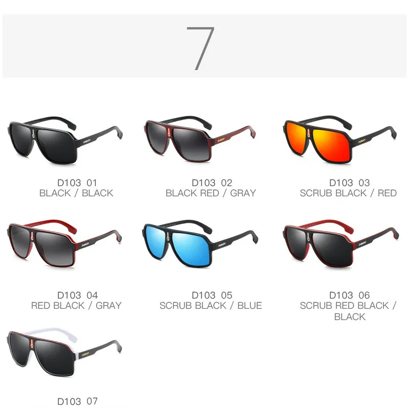 DUBERY Goggle Style Polarized UV400 Sunglasses