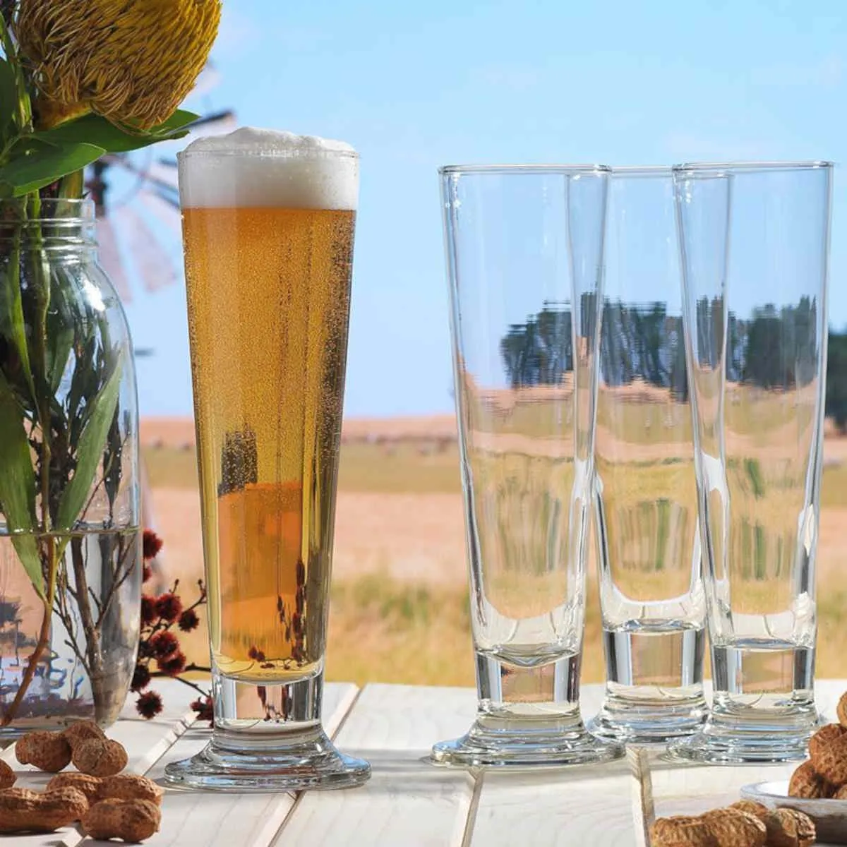 Ecology Classic Pilsner Glasses Set of 4