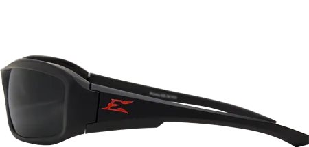 Edge Eyewear Brazeau TXB236 Black Frame Polarized Smoke Lens Glasses