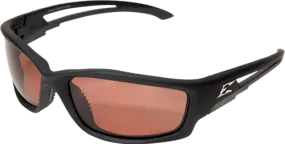 Edge Eyewear Kazbek GTSK215  Black Frame with Gasket Polarized Copper Driving Lens Glasses
