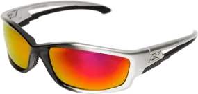 Edge Eyewear Kazbek SKAP119  Black Frame Aqua Precision Red Mirror Lens Glasses